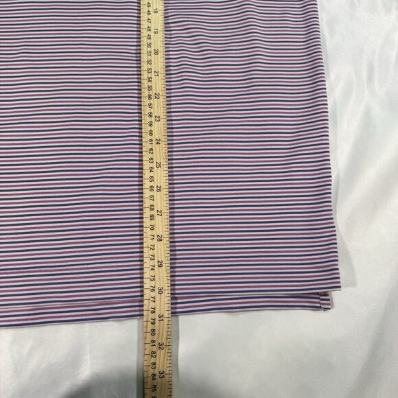 FootJoy Polo Mens XL Purple Pink Striped Short Sleeve Casual Golf Shirt Adult - Picture 3 of 6